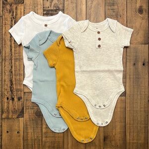 Ribbed 3M Baby Onesies
